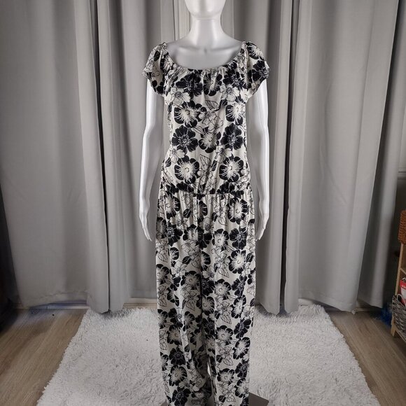 Hybrid & Company Off Shoulder High Waist Romper Wide Leg Jumper Size 3X (NWT) - Picture 2 of 12